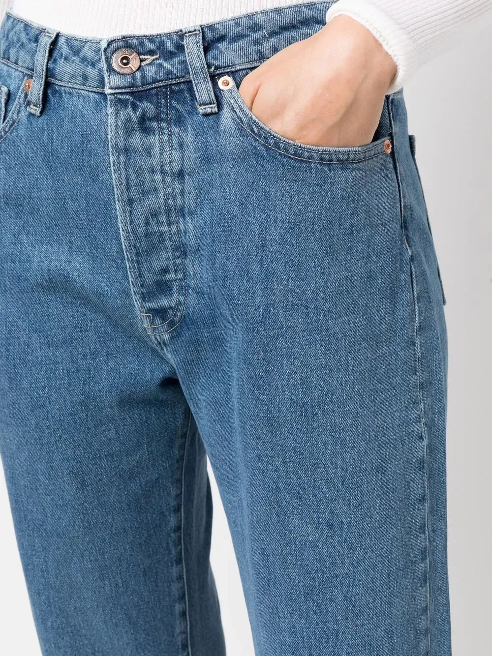 3x1 Denim Sabina Girlfriend in Classic Blue Denim