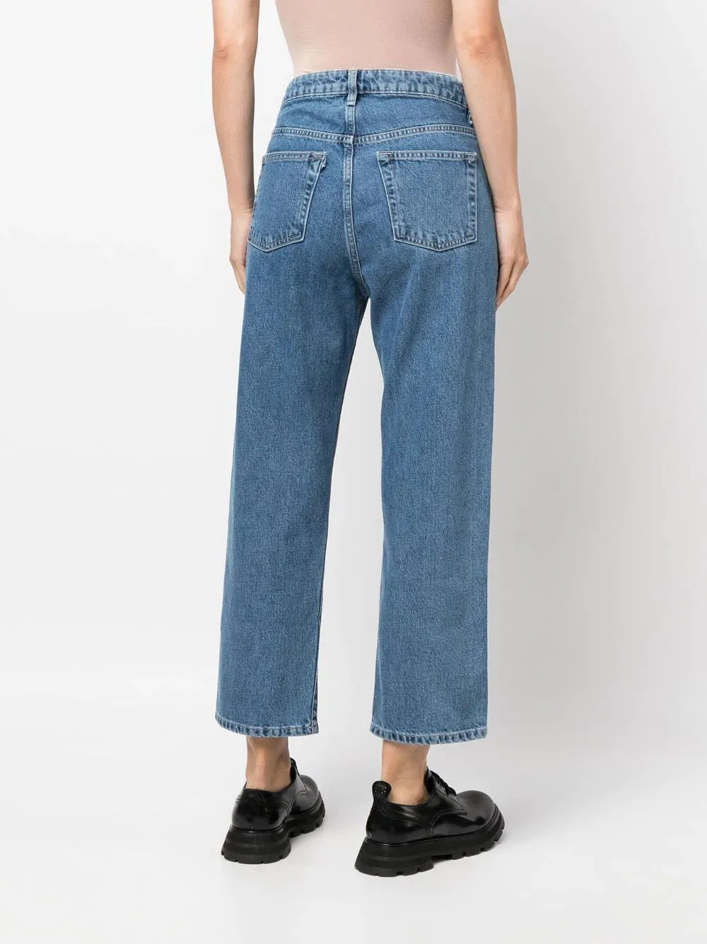 3x1 Denim Sabina Girlfriend in Classic Blue Denim