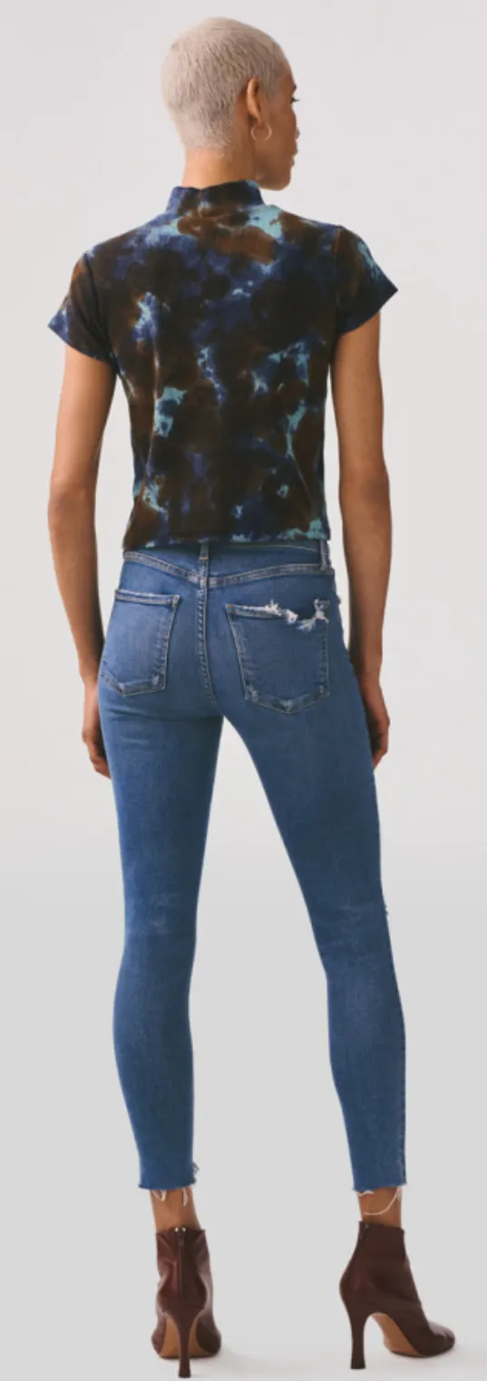 AGOLDE Sophie Mid Rise Skinny Ankle in Pentacle