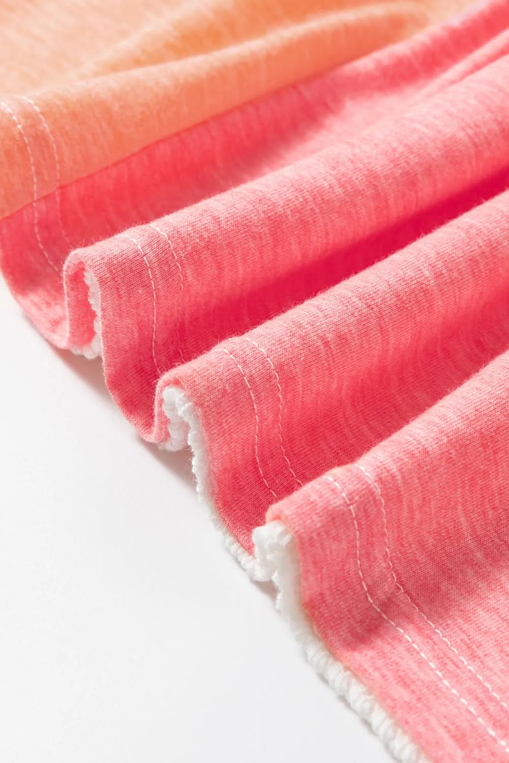 Chic white colorblock plus size tee