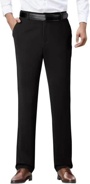 Dress Pants for Men's,Fashion Print Slim Fit Business Work Suit Pants Straight Leg Slacks Suit Trousers