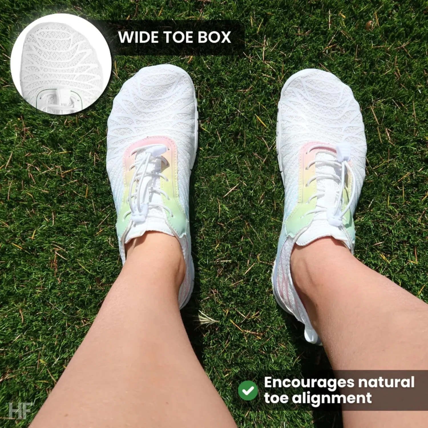 HF Signature Healthy & Non-Slip Breathable Barefoot Shoes, Flexible Lightweight Daily Wear Walking Shoes Unisex