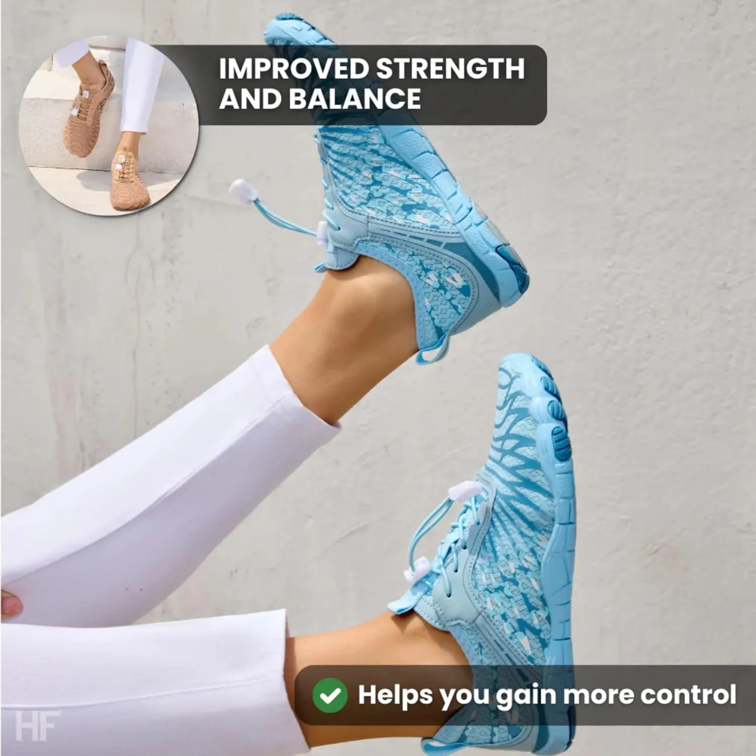 HF Signature Healthy & Non-Slip Breathable Barefoot Shoes, Flexible Lightweight Daily Wear Walking Shoes Unisex