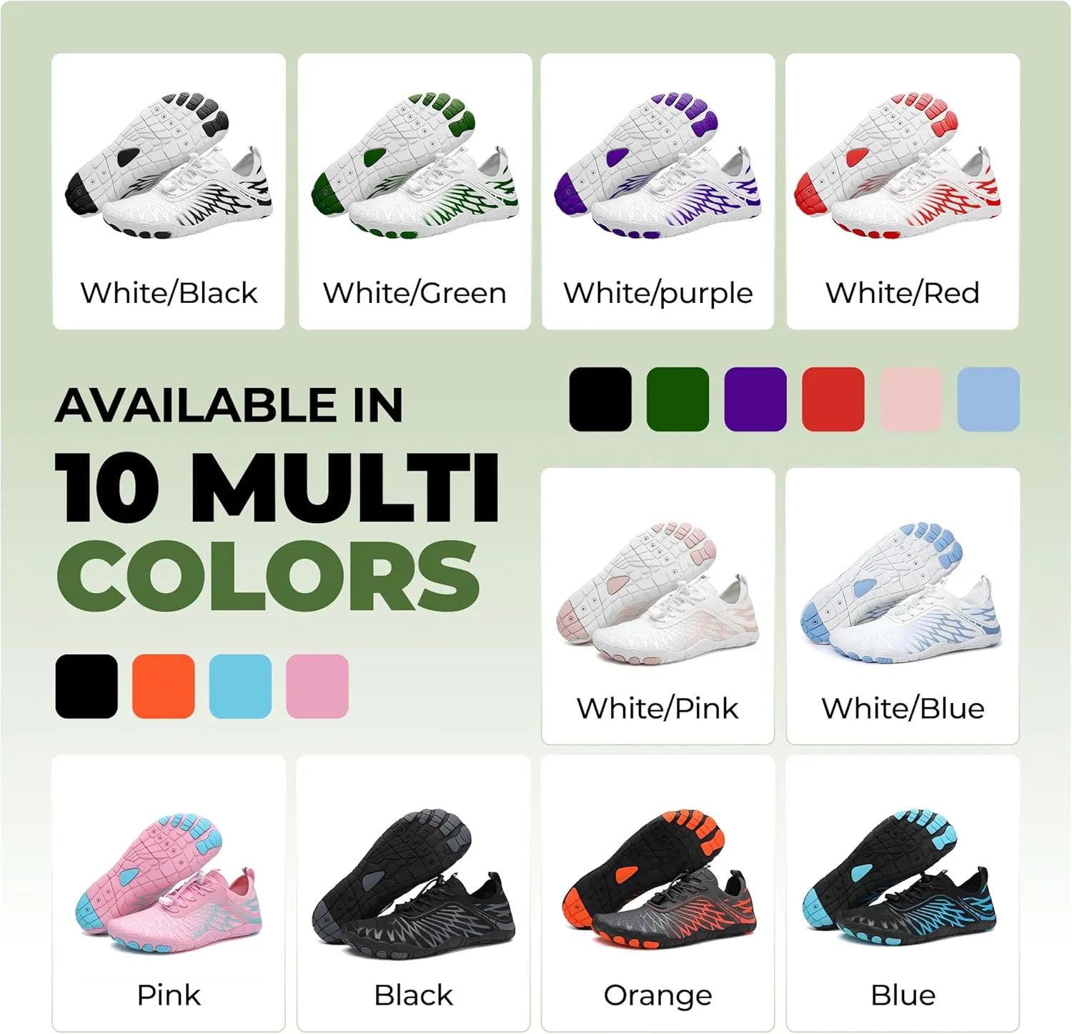 HF Signature Healthy & Non-Slip Breathable Barefoot Shoes, Flexible Lightweight Daily Wear Walking Shoes Unisex