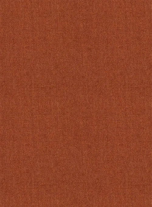 Italian Wool Cashmere Ginger Orange Pants