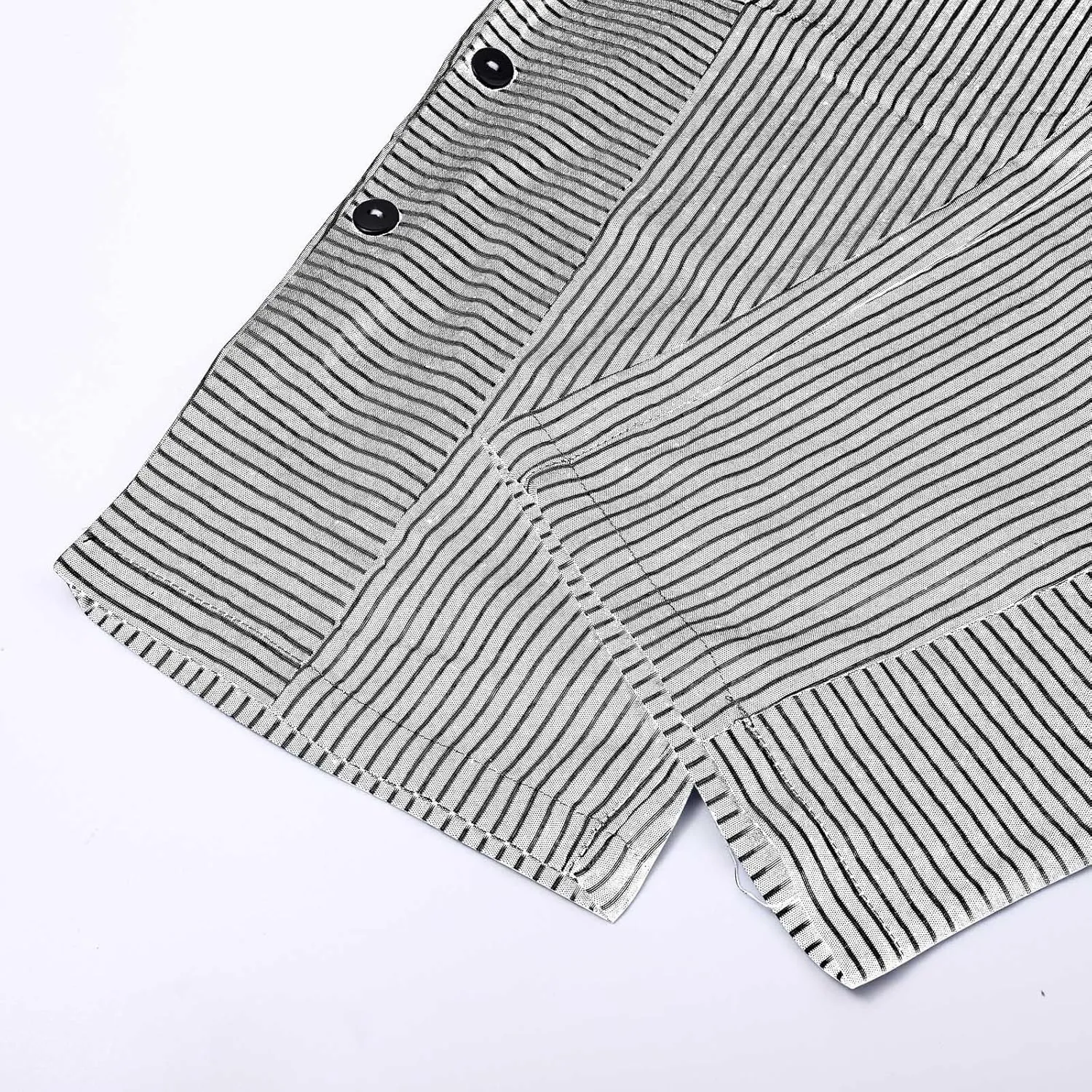 Linen Pants for Women Plus Size Striped Spring Summer Gauze Pants Casual Elastic Waist Comfy Cropped Trousers Trendy