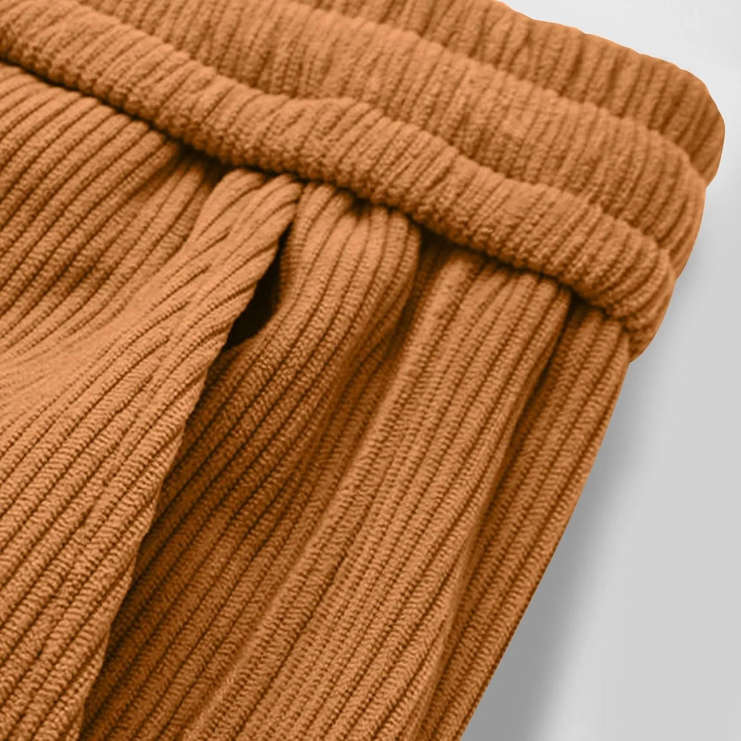 Men's Casual Athletic Pants Hiking Baggy Pants Belted Foot Elastic Waist Pants Casual Solid Pants Jogger Pants