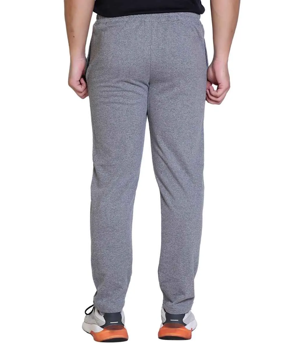 Men's Dark Grey Printed Track Pant