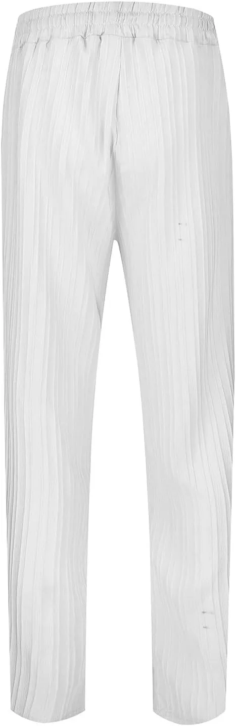 Men's Stripe Harem Pants 2024 Summer Elastic Waist Lounge Beach Trousers Lightweight Casual Hippie Pants with Pockets