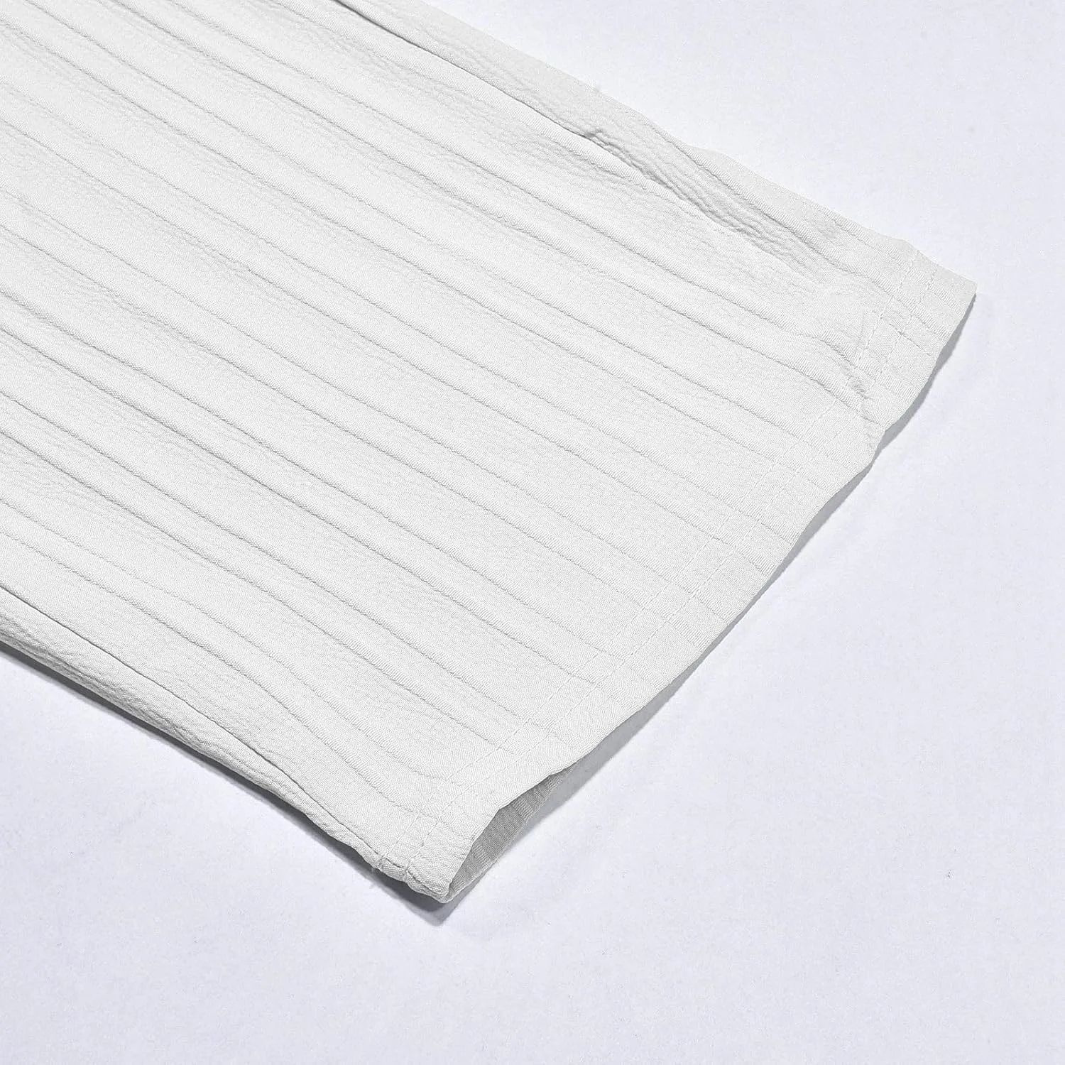 Men's Stripe Harem Pants 2024 Summer Elastic Waist Lounge Beach Trousers Lightweight Casual Hippie Pants with Pockets