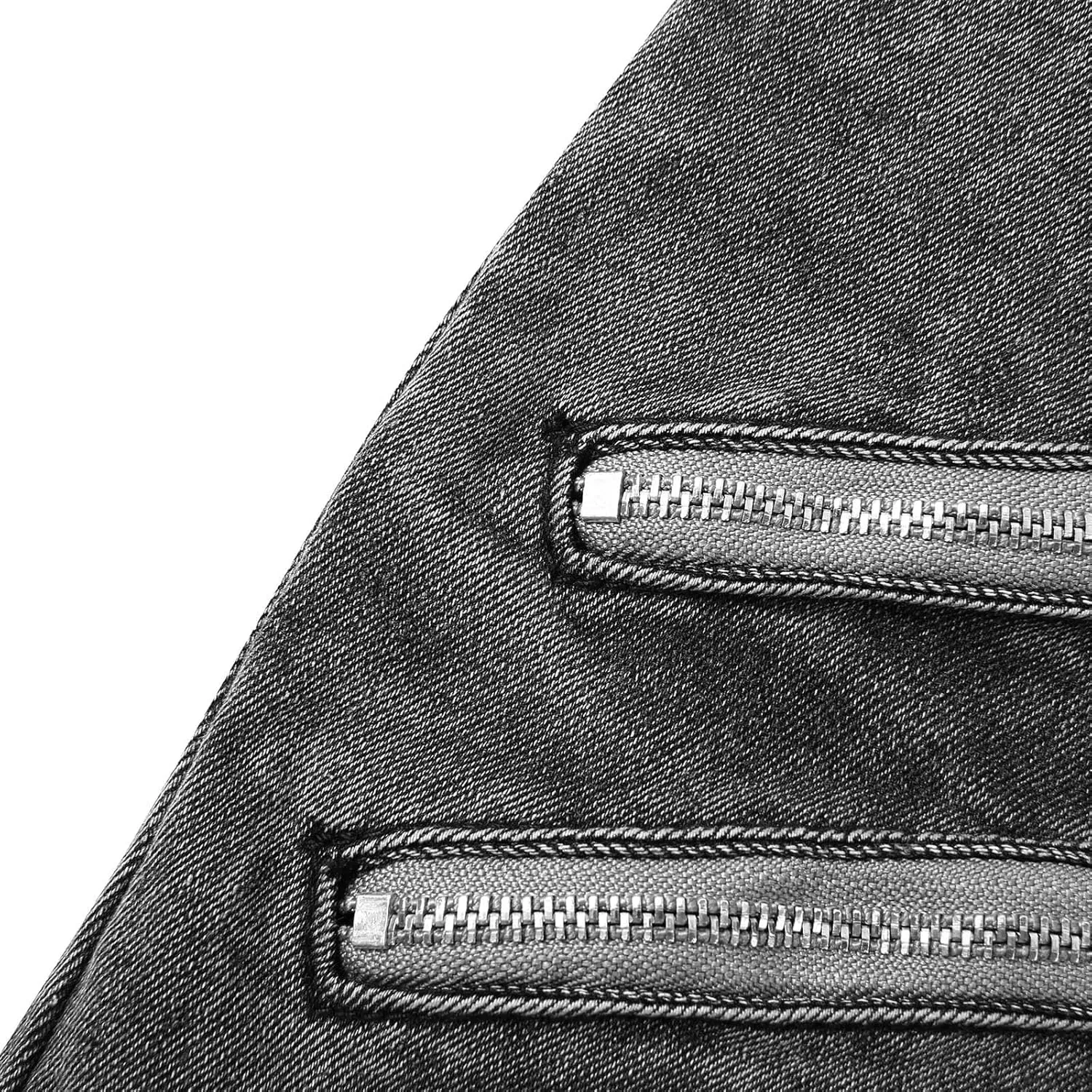 Muscularfit Men's Pants Casual Slim Fit Distressed Straight Legs Fashion Solid Jeans with Broken Hole Trendy Clothes 2023