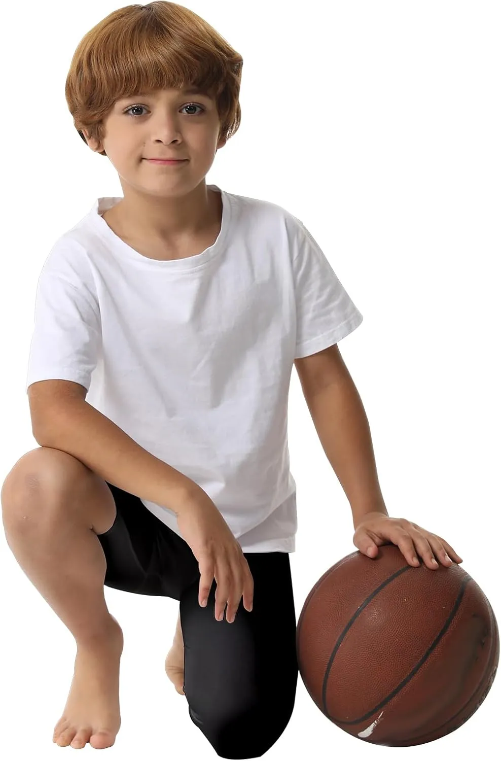 OEBLD Single Leg 3/4 Compression Tights, Unisex Sports Compression Pants, Basketball Leg Sleeves