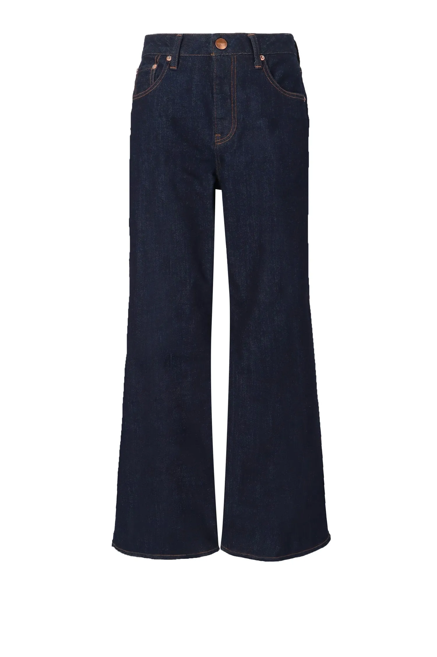 Red Card Tokyo Wide Leg Denim in Dark Wash