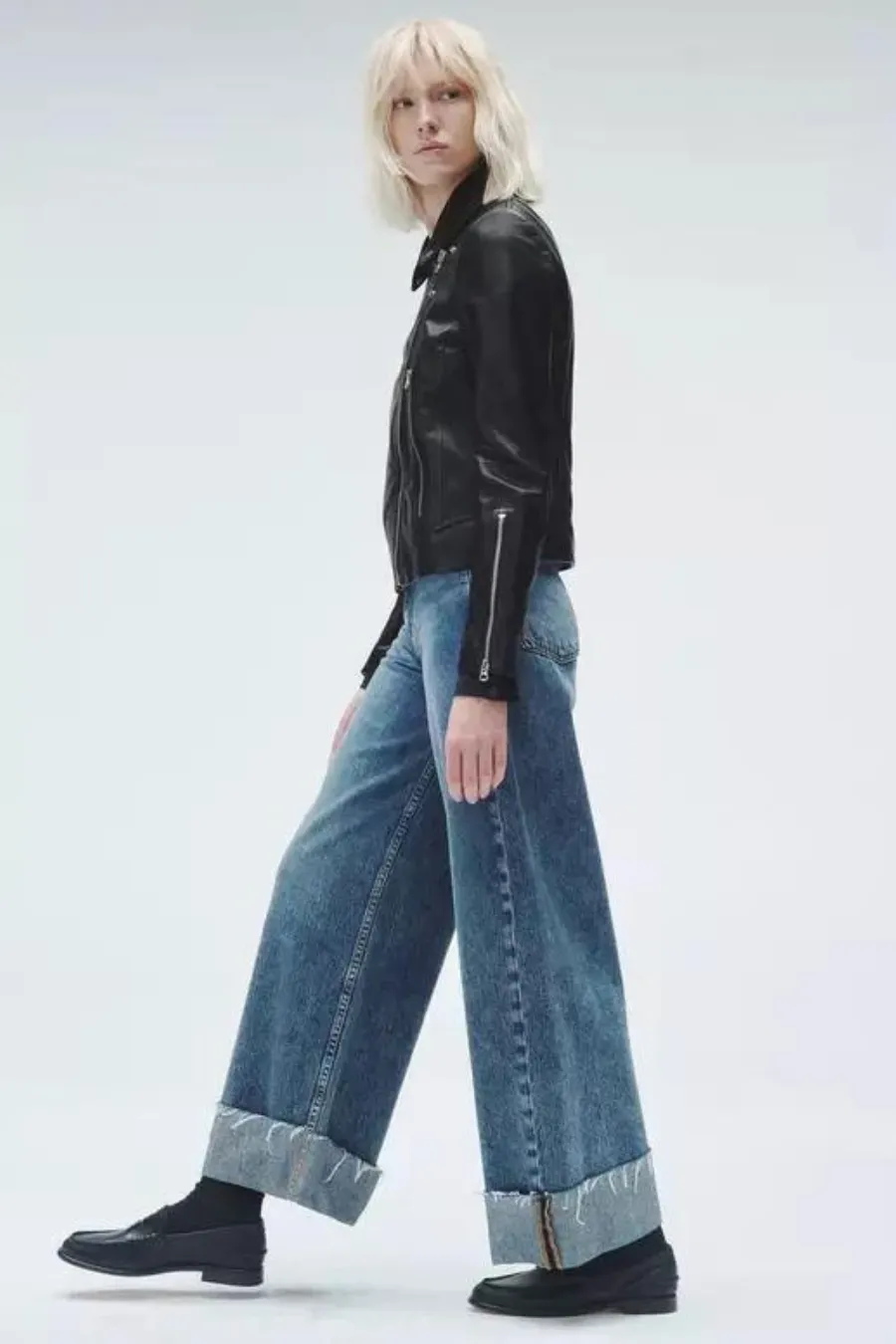 Sofie Ankle Ultra Wide Leg Pebbles