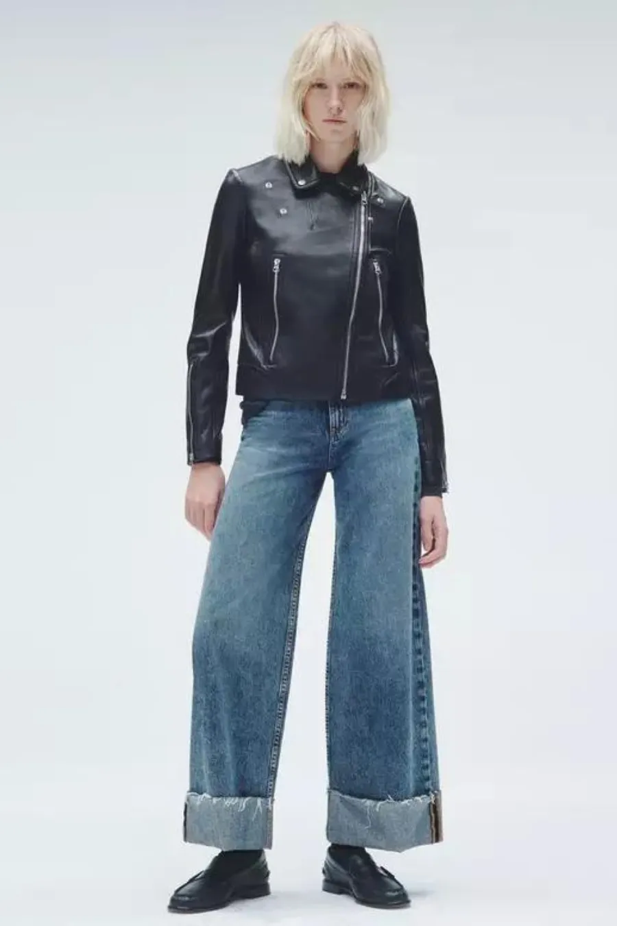 Sofie Ankle Ultra Wide Leg Pebbles