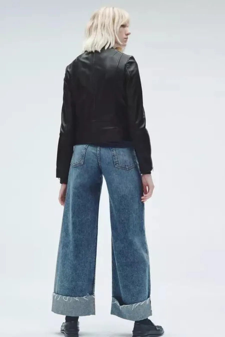 Sofie Ankle Ultra Wide Leg Pebbles