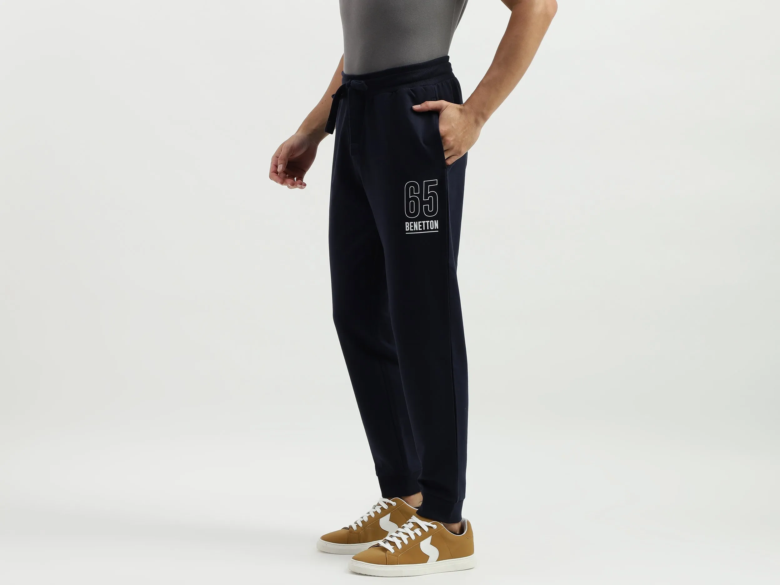 Solid Regular Fit Trackpants