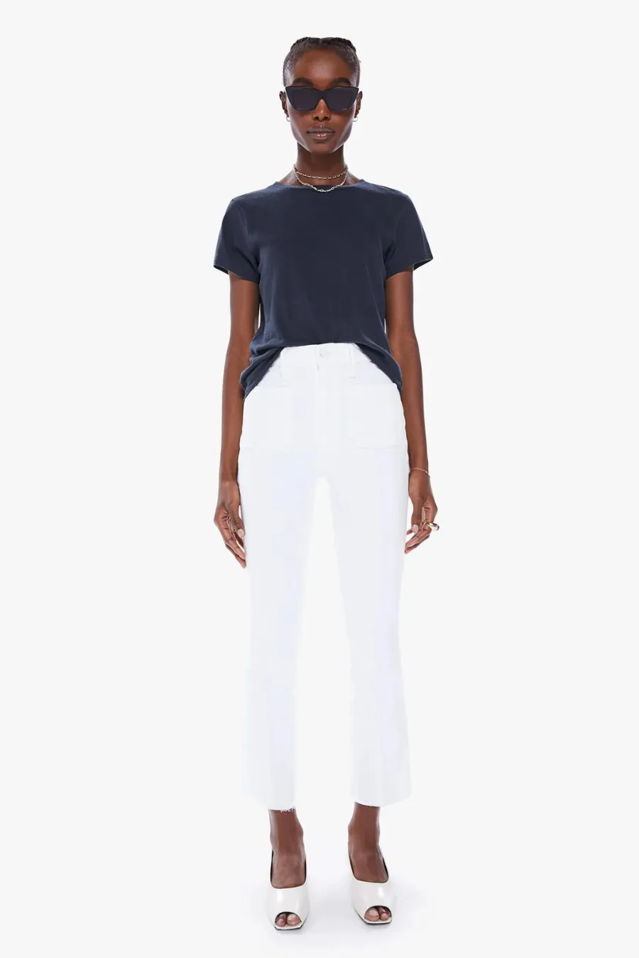 The Hustler Patch Pocket Ankle Fray Fairest Of Them All