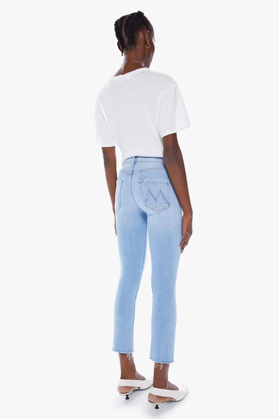 The Mid Rise Dazzler Crop Fray Sun Kissed