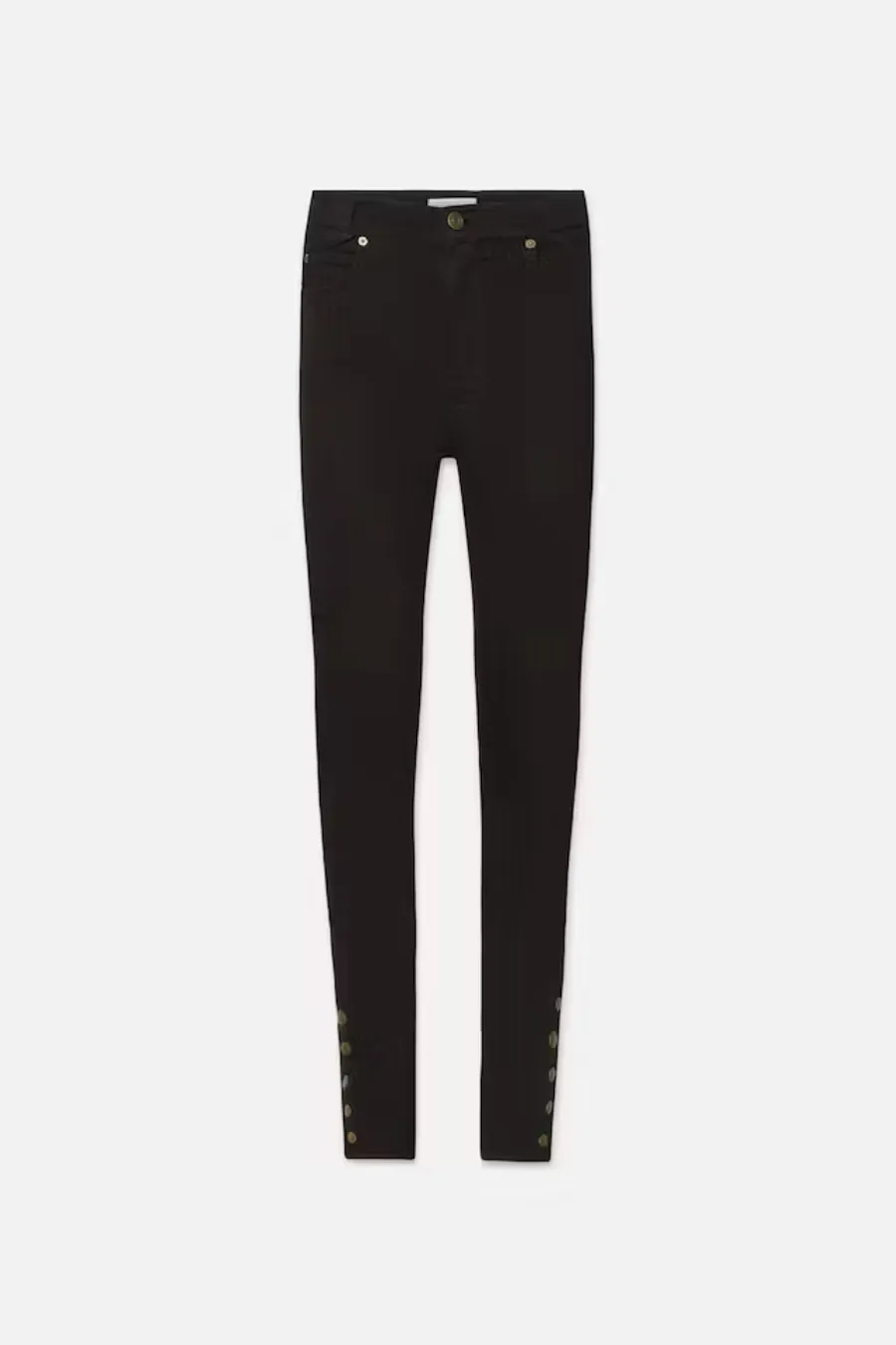 The Snapped Denim Legging Black