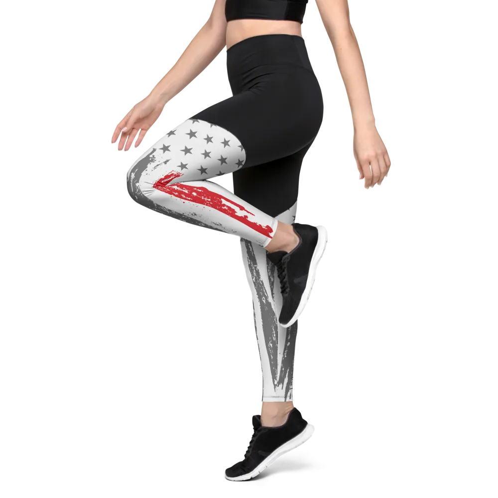 Thin Red Line Sports Leggings