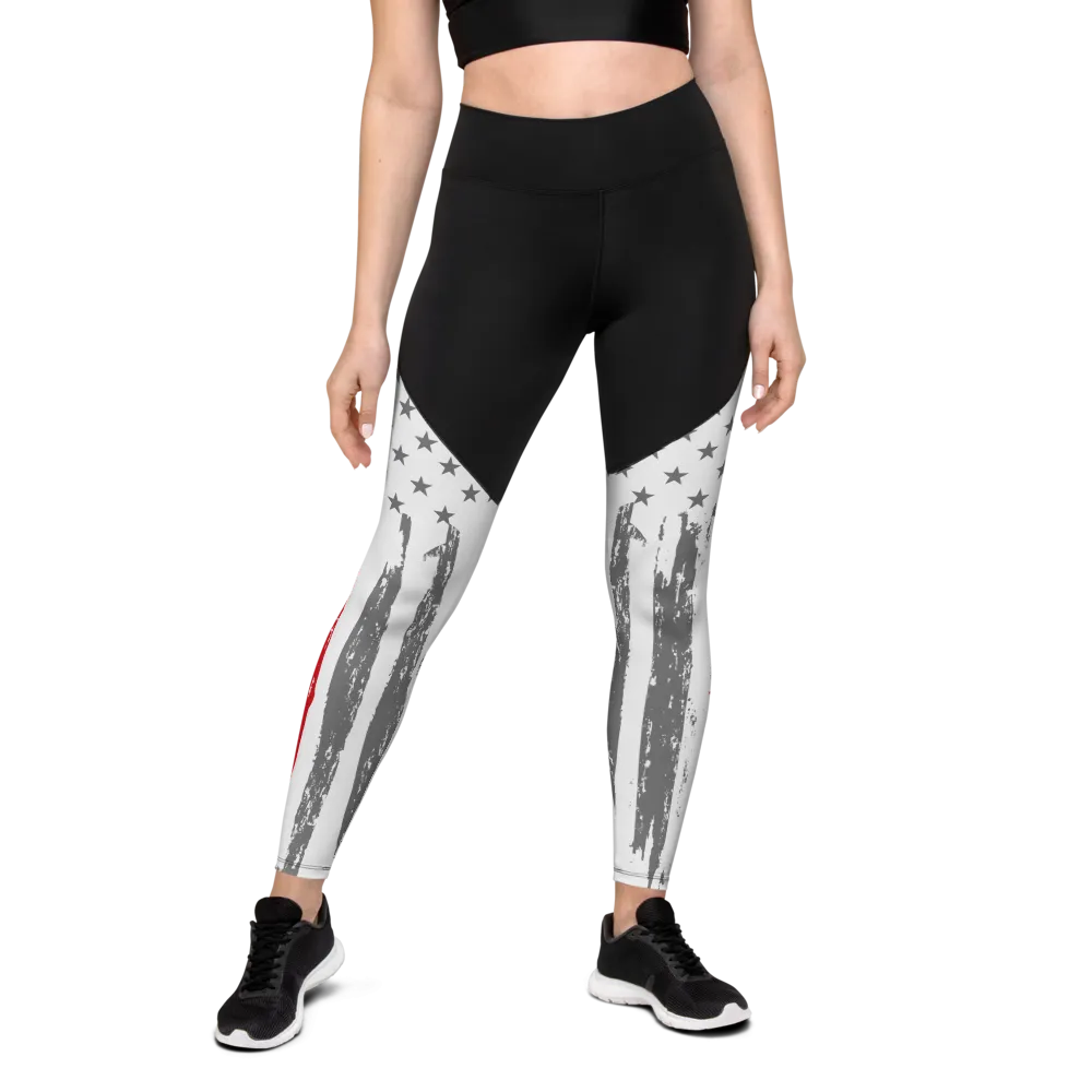 Thin Red Line Sports Leggings