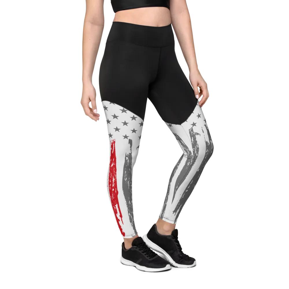 Thin Red Line Sports Leggings