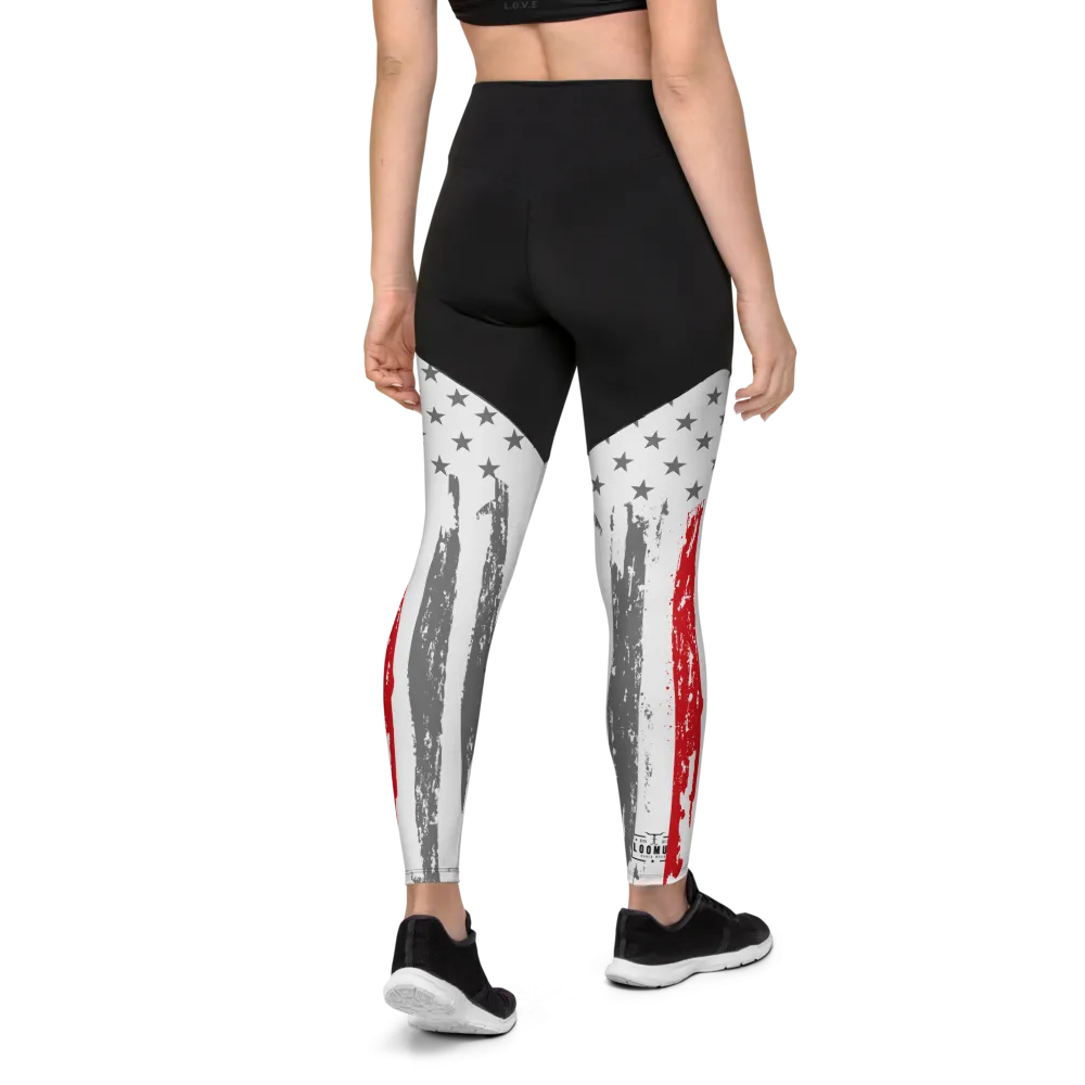 Thin Red Line Sports Leggings