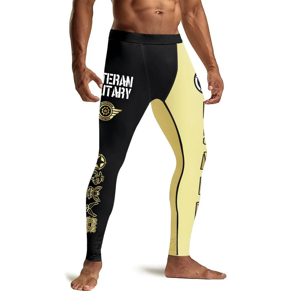 Veteran Army Football Men's Compression Leggings