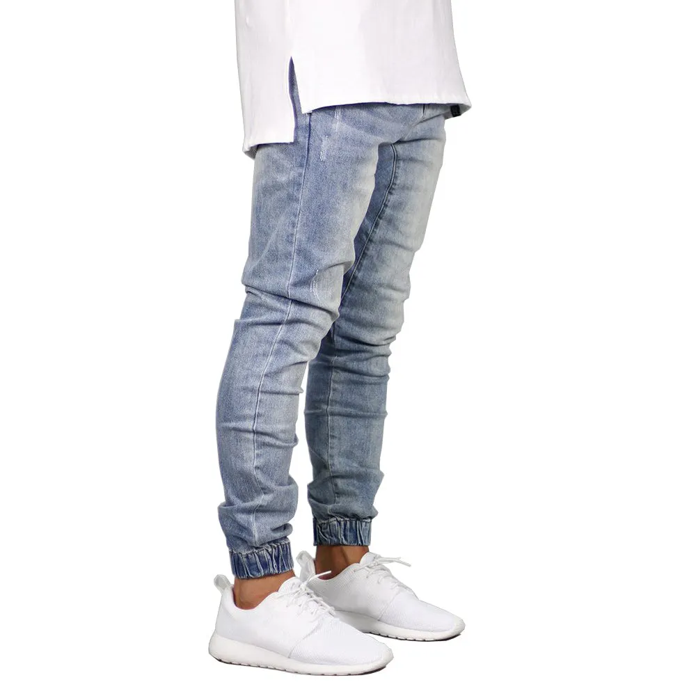 West Louis Denim Design Hip Hop Jogger Jeans