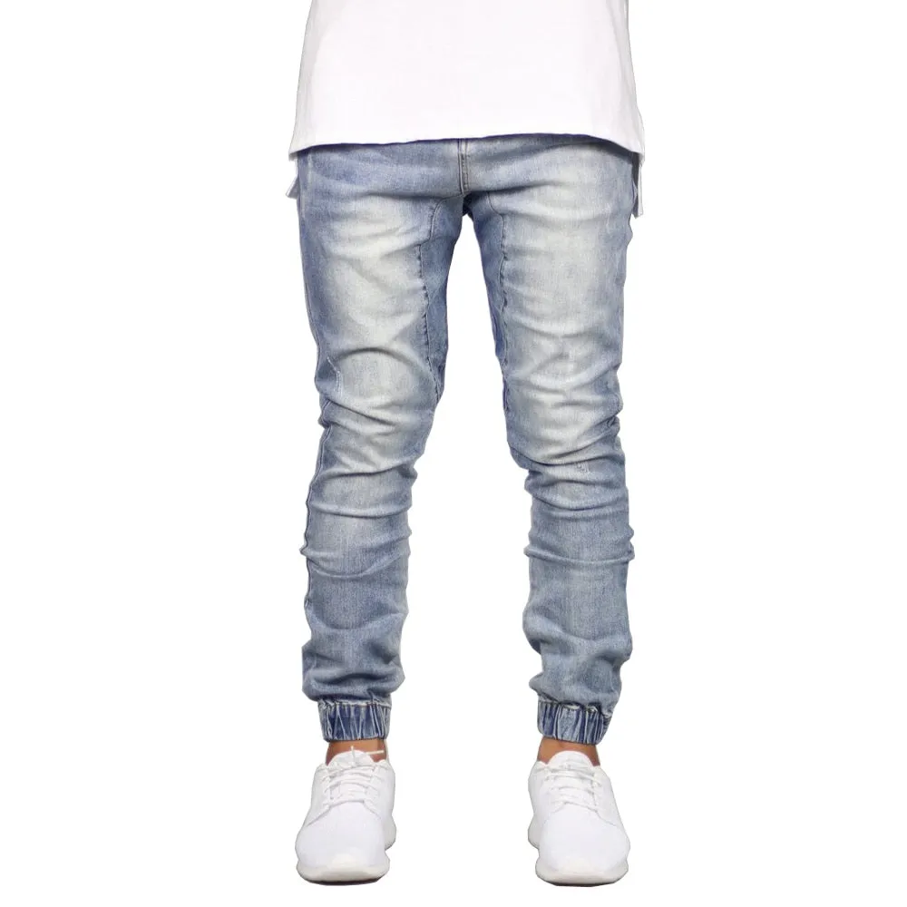 West Louis Denim Design Hip Hop Jogger Jeans