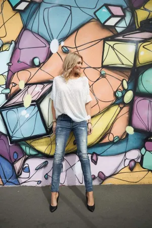 Wings Zen Mid Rise Denim Jean