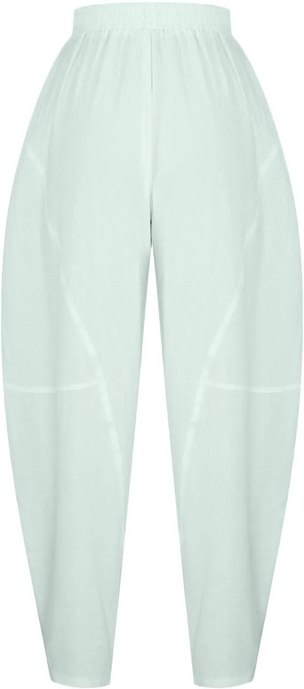 Women Fashion Solid Pocket Casual Loose Pants Spliced High Waist Trousers Wide Leg Pants for Women High Waist