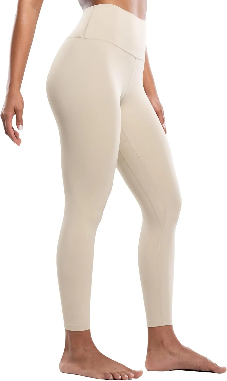 Workout Leggings for Women Yoga Pants 7/8 High Waisted Athletic Tights Silky Feeling Soft 25" Gym Activewear Lounge