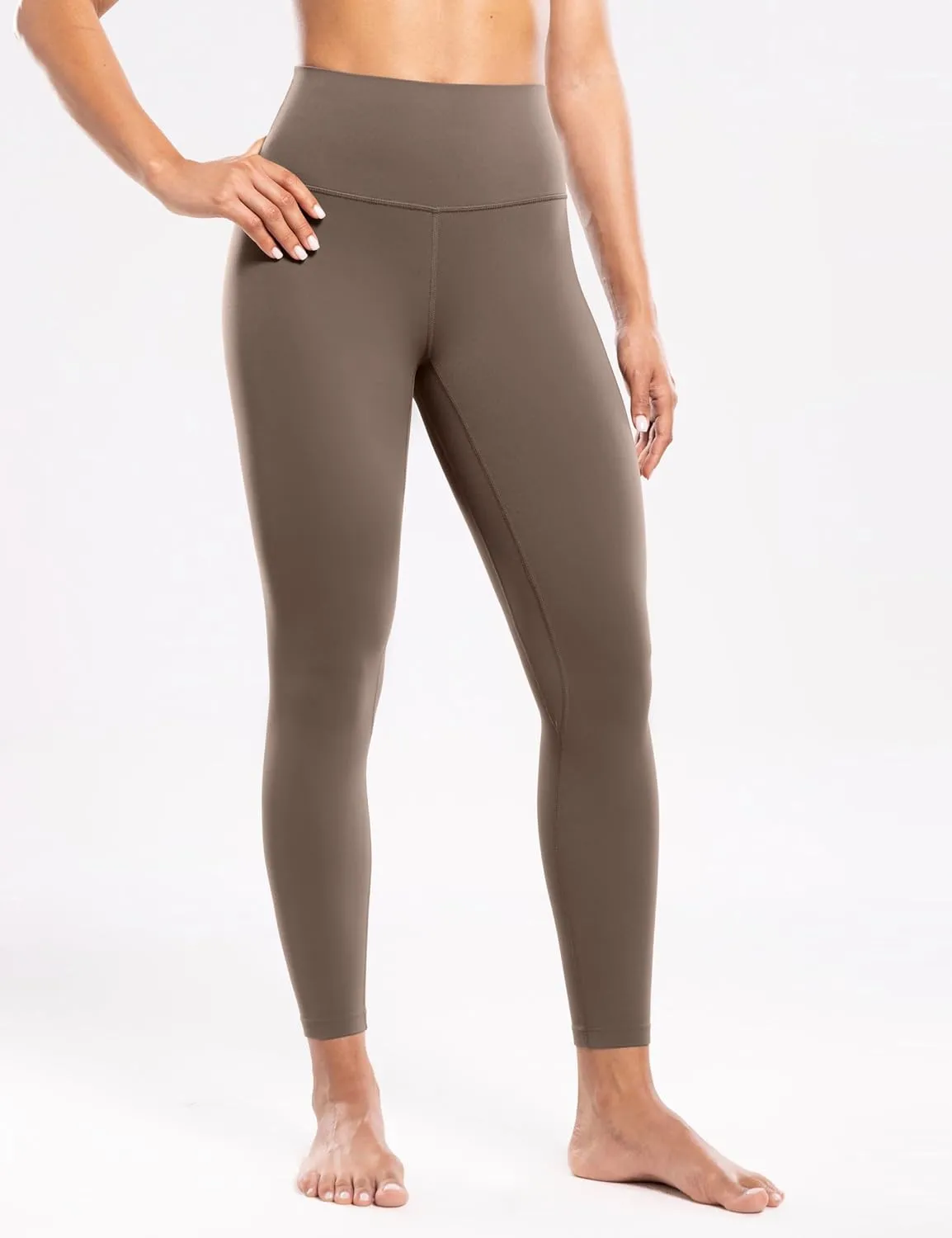 Workout Leggings for Women Yoga Pants 7/8 High Waisted Athletic Tights Silky Feeling Soft 25" Gym Activewear Lounge